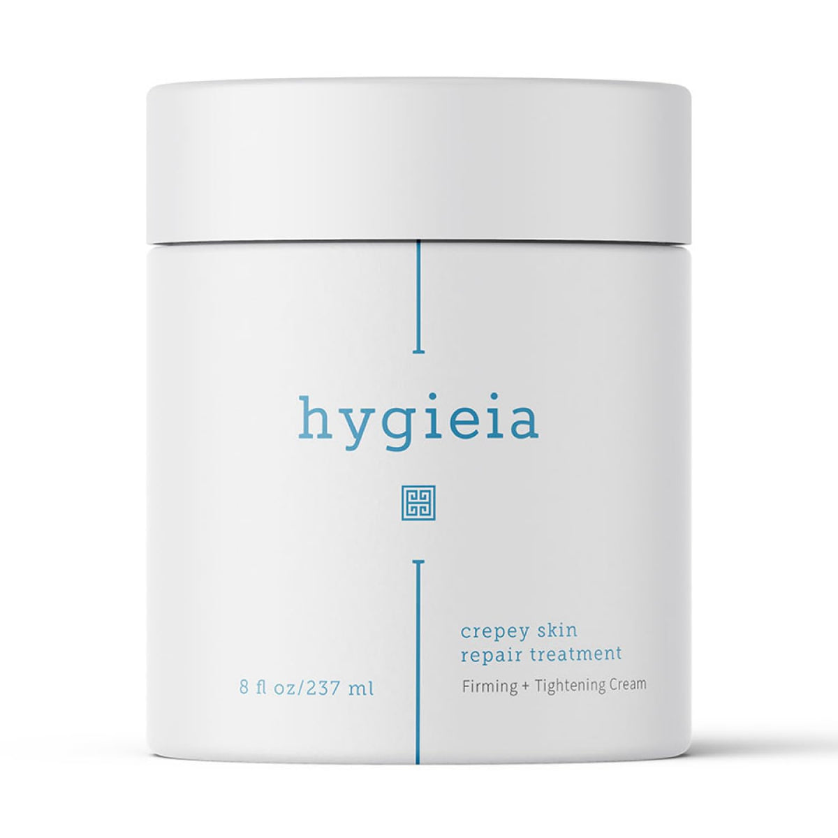 Hygieia+ jar front view showing label and 8 oz size, highlights value
