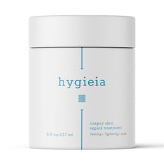 Hygieia+ jar front view showing label and 8 oz size, highlights value