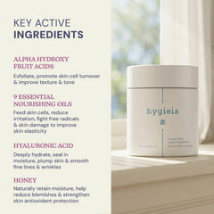 Hygieia+ jar held in hand illustrating 8 oz scale for long-term use