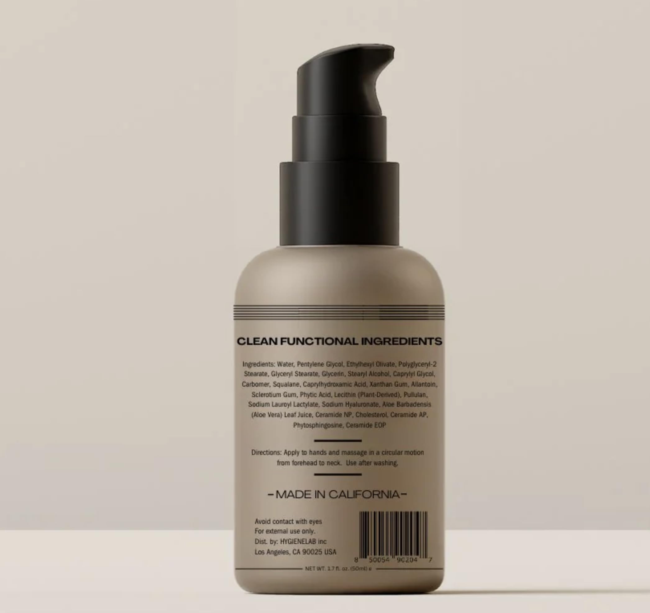 HygieneLab ingredient label close-up emphasizing EWG-verified benefit