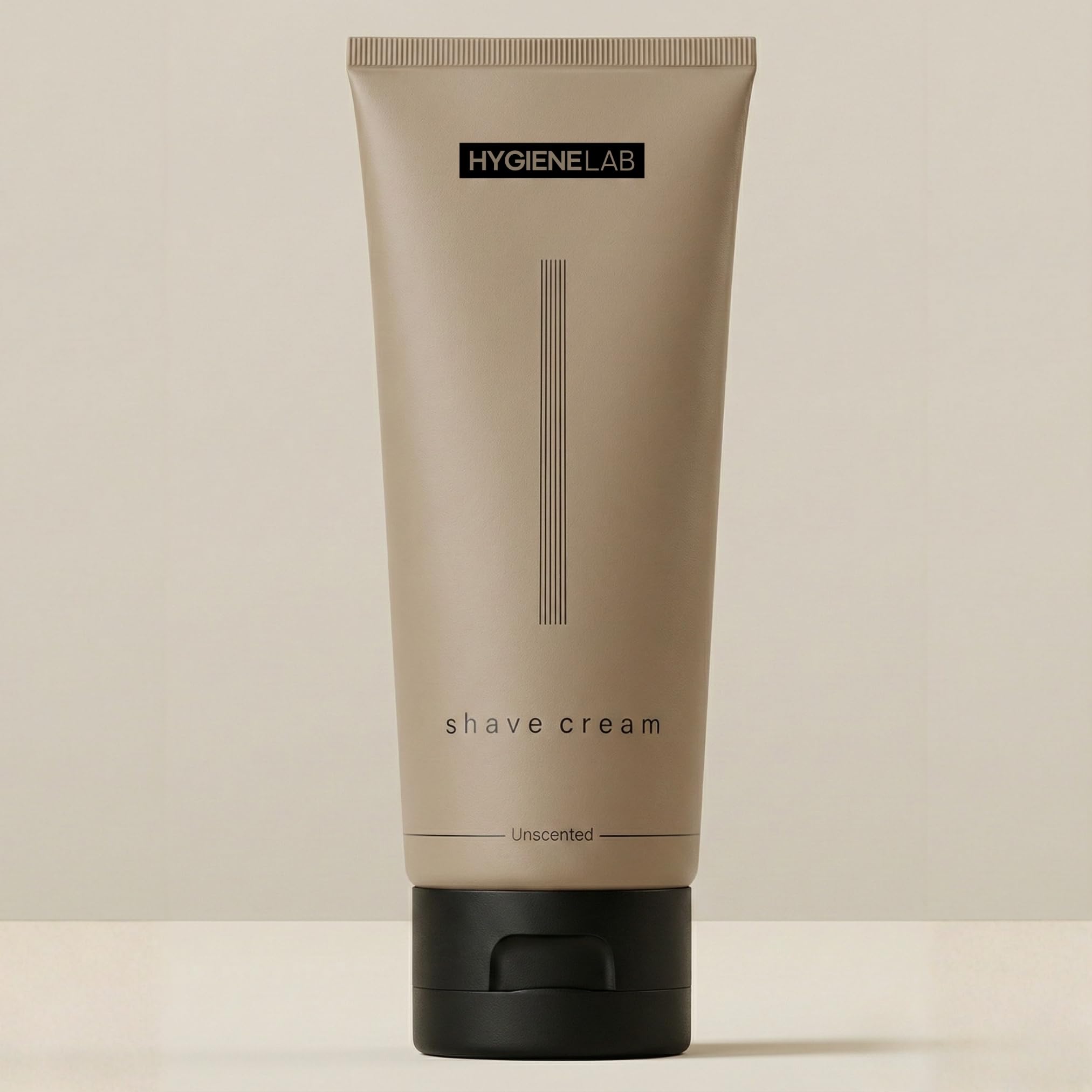 HygieneLab front tube view showing clean packaging and unscented benefit