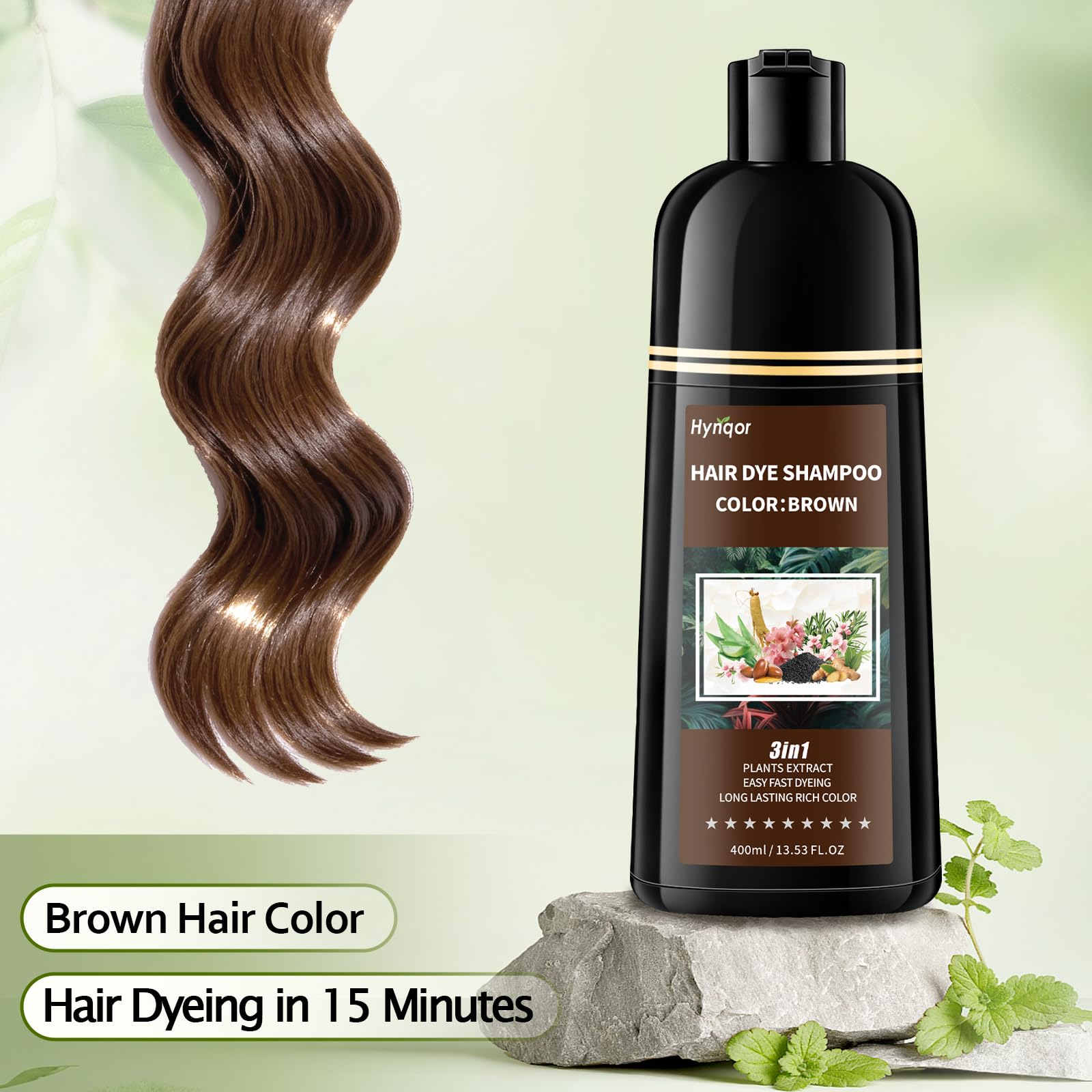 Hynqor label close-up highlighting herbal ingredients and gentle formulation benefit