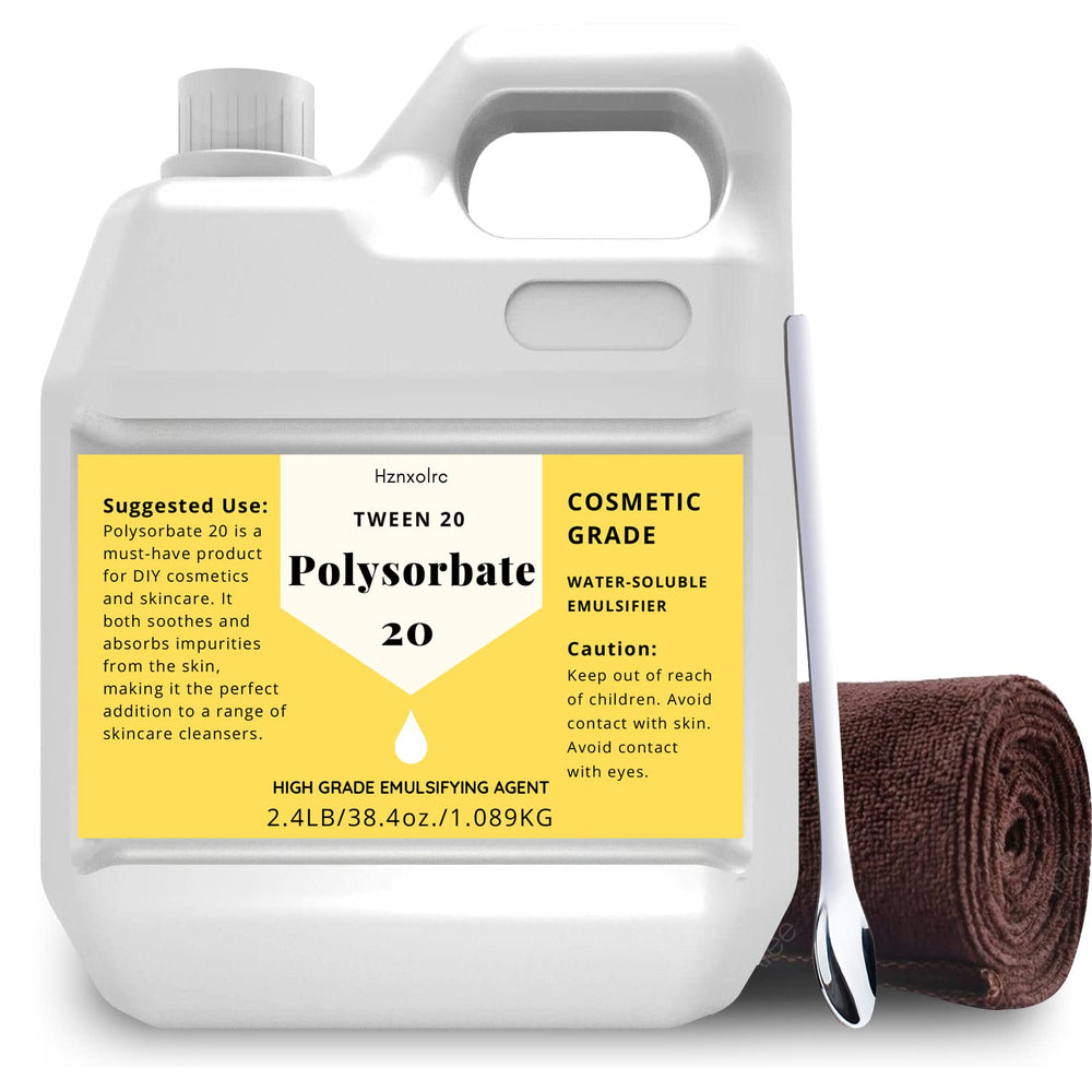 Hznxolrc Polysorbate 20 front bottle showing package and volume benefit