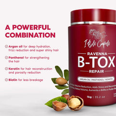 I Belli Capelli close-up of B-tox cream texture for even application