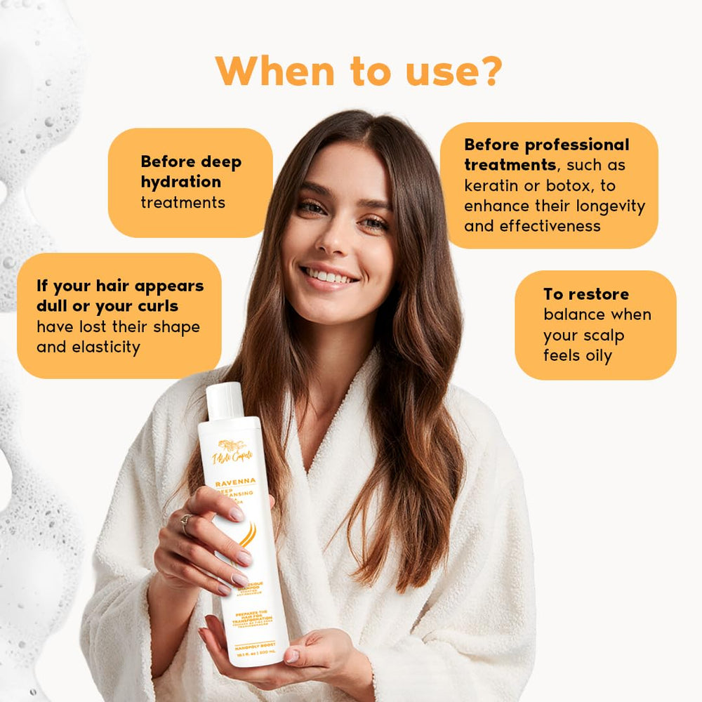 I Belli Capelli close-up foam texture showing gentle deep-clean benefit