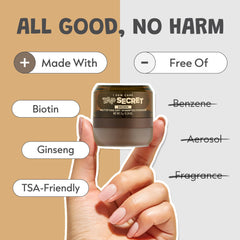 I DEW CARE application on roots demonstrating root lift and reduced shine benefit