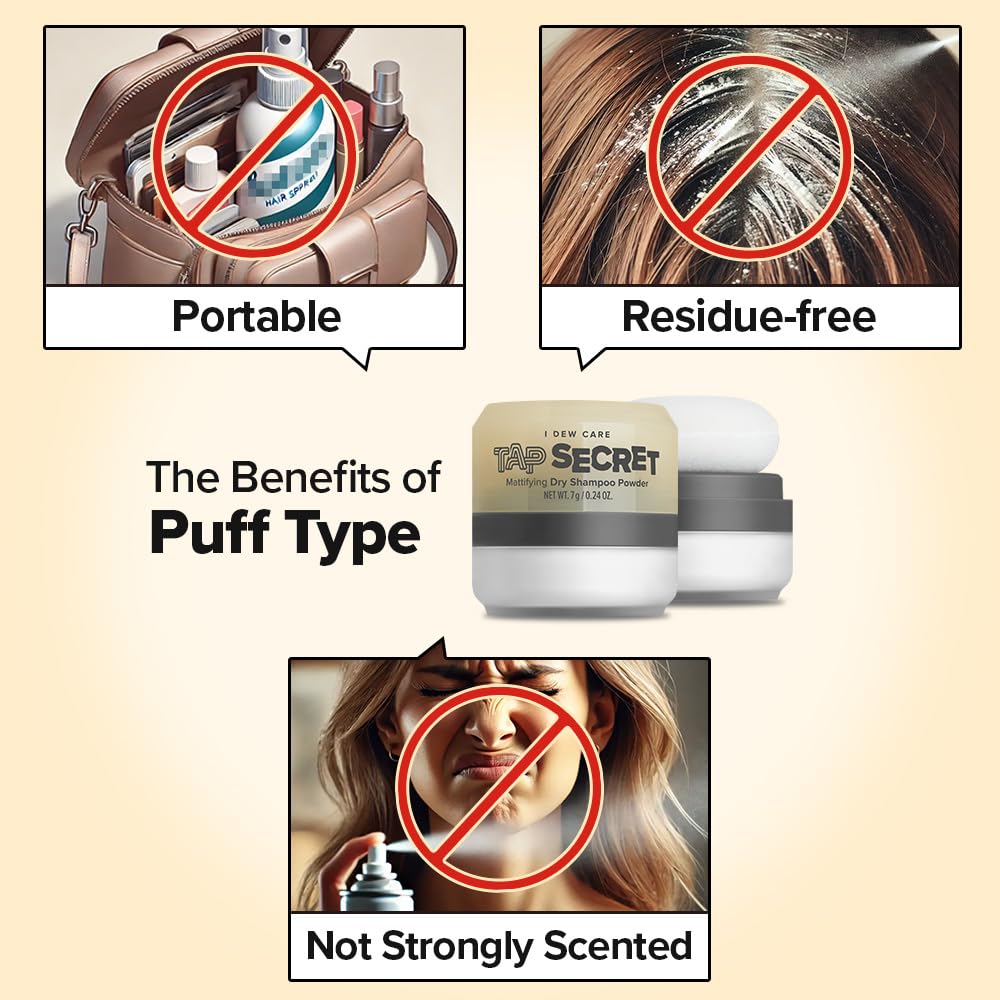 I DEW CARE before and after root shot showing reduced oil and added volume