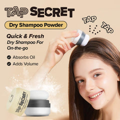I DEW CARE close-up of ultra-fine dry powder texture delivering fast oil absorption