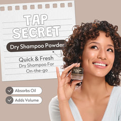 I DEW CARE powder texture close-up illustrates oil-absorbing particles