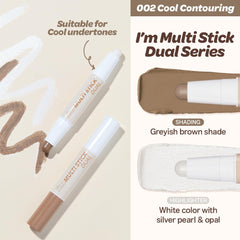 I'M MEME applying contour shade to cheek for defined cheeks benefit