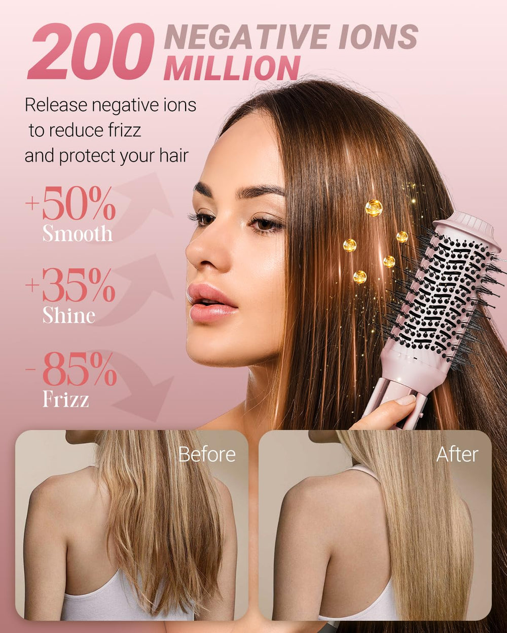 IBAYS blow-dryer brush styling hair for faster drying benefit