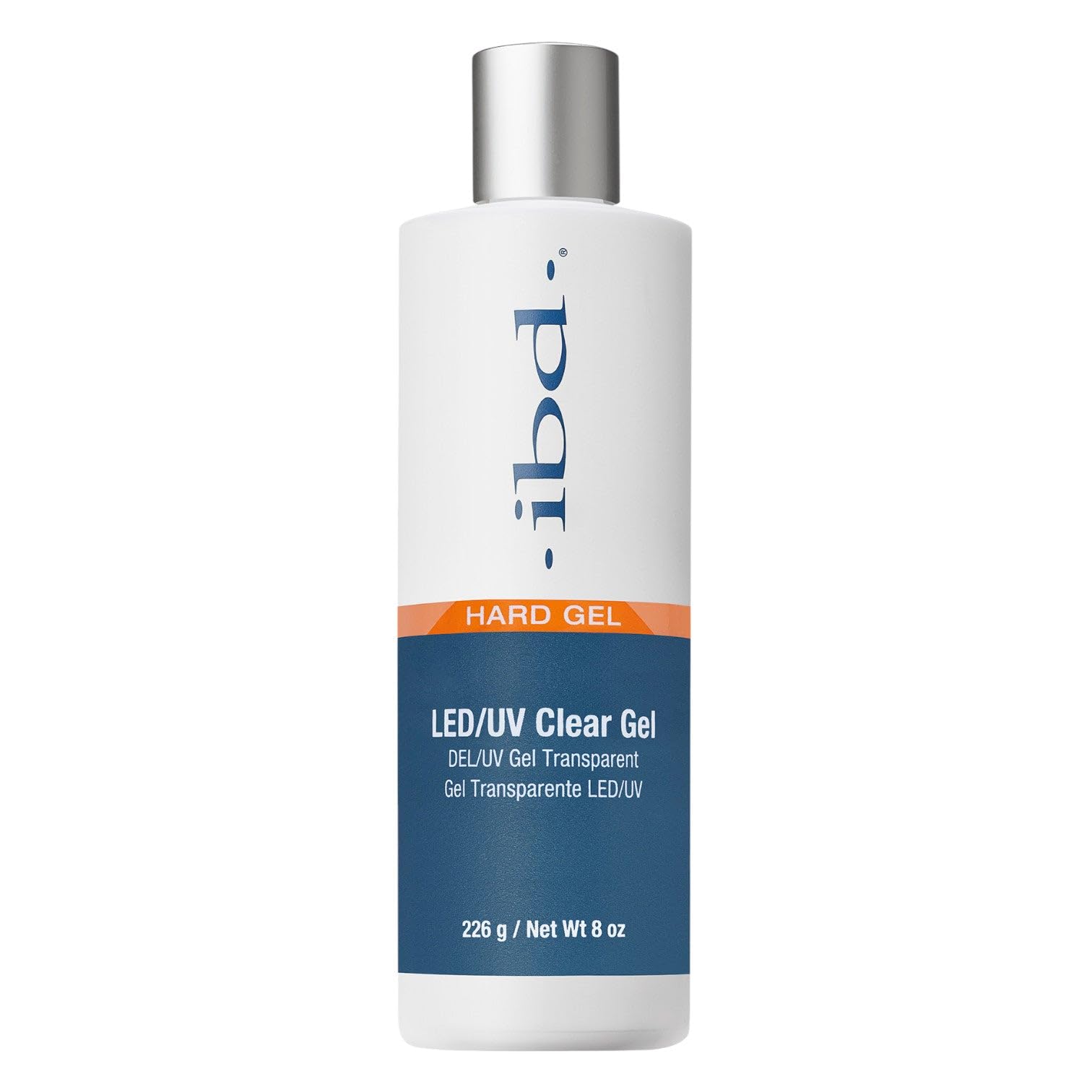 IBD clear builder gel bottle front view showing label and size for professional strength