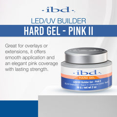 IBD gel application on nail form showing how Pink II holds shape for building extensions