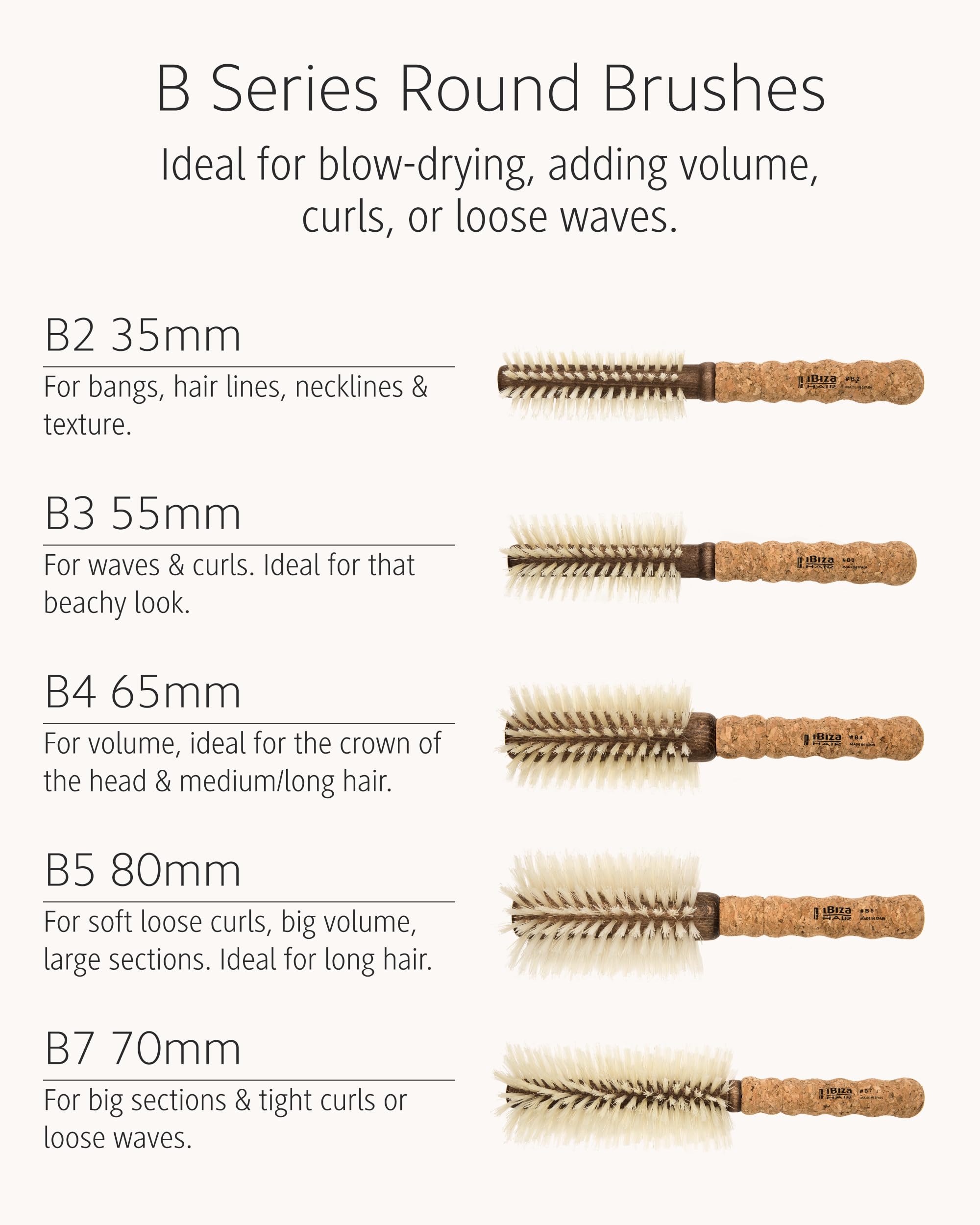 Ibiza Hair B2 label and packaging highlights quality materials and design benefit