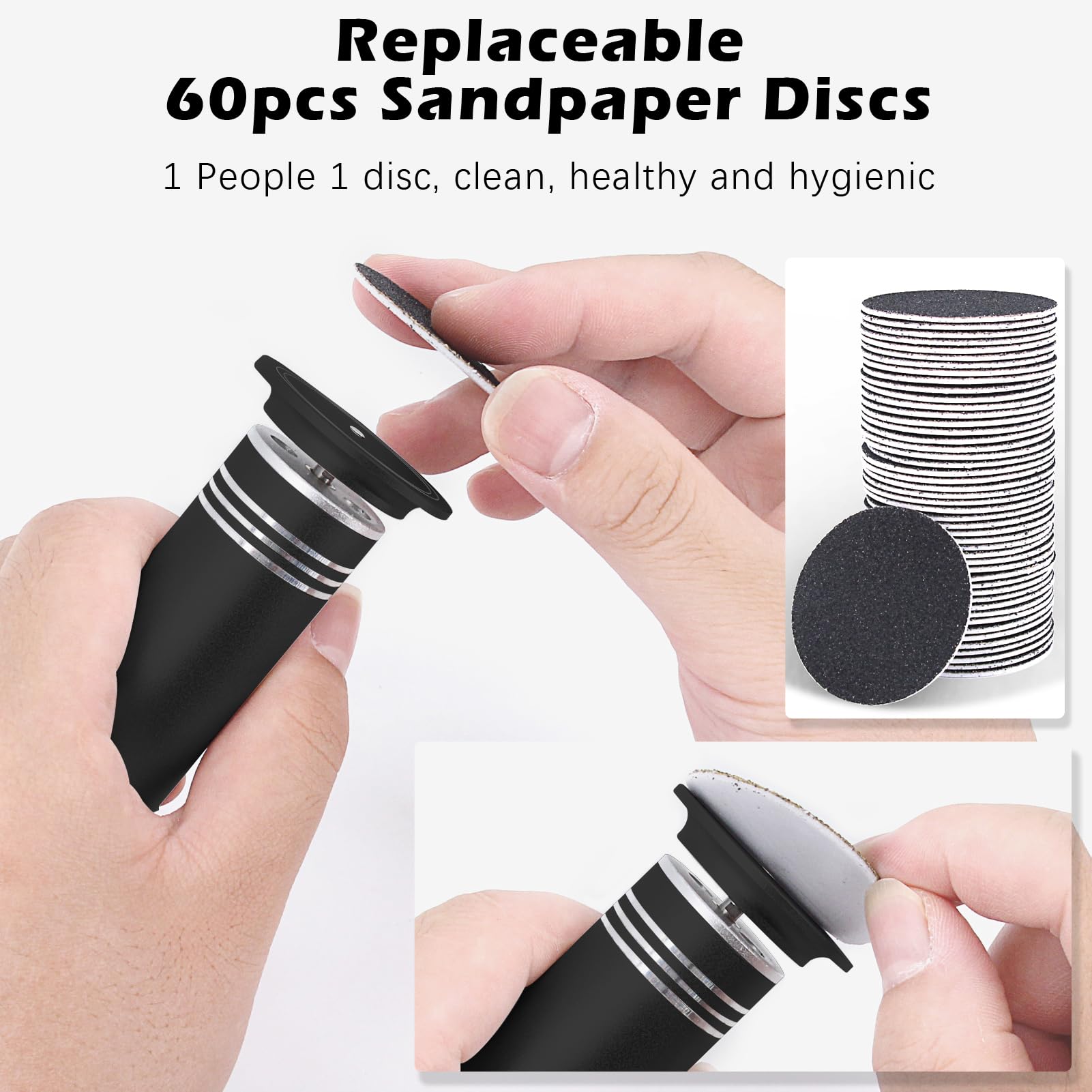 I·B·N G device in use on heel demonstrating effective callus removal
