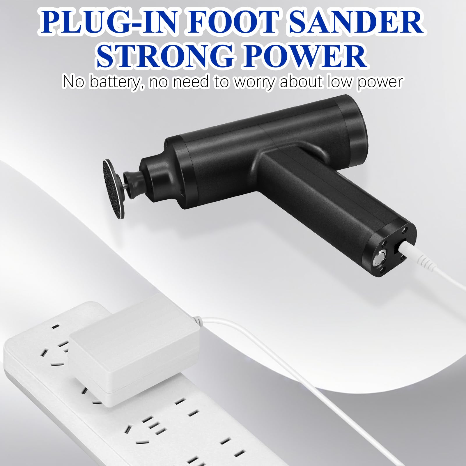I·B·N G rear panel and US adapter view indicating plug-in power and reliability