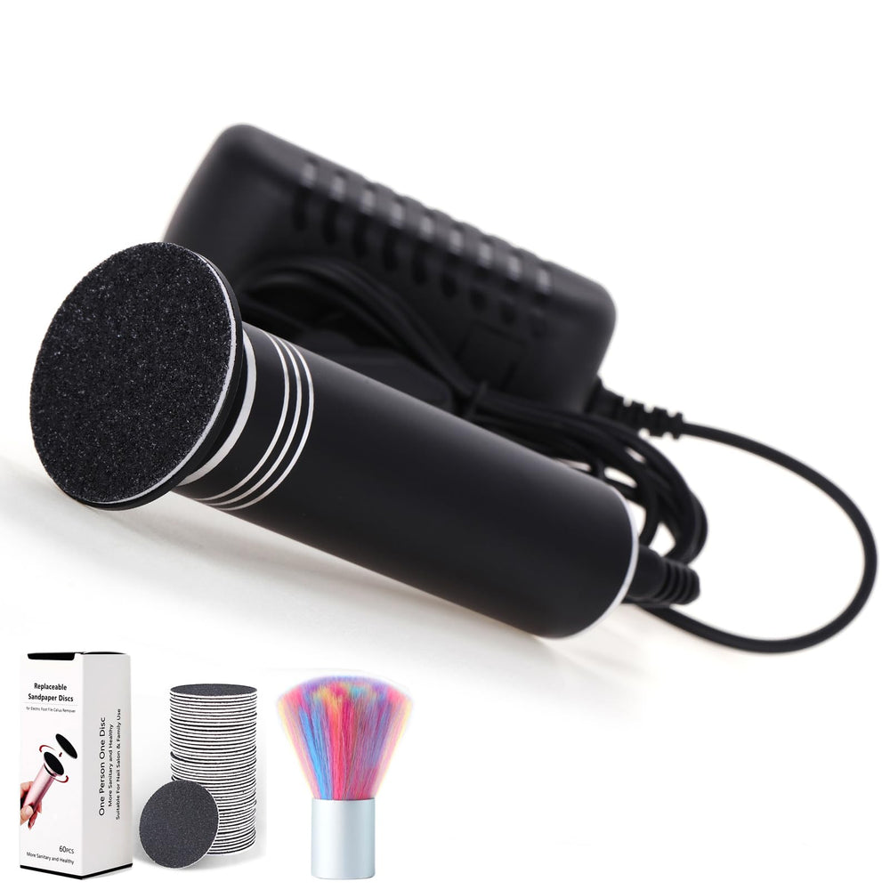 I·B·N G front view of electric callus remover showing sleek design and power