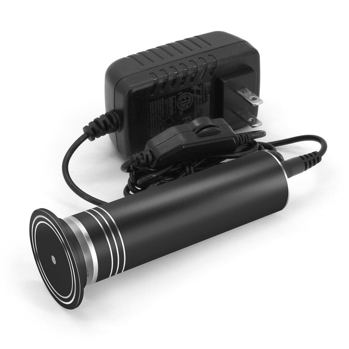 I·B·N G front view of electric callus remover showing compact design and reliable sanding benefit