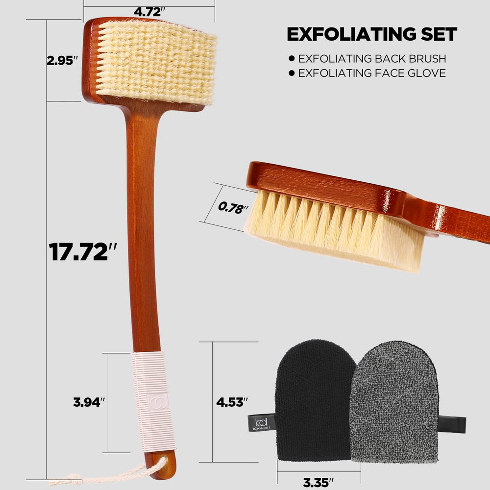 ICANdOIT boar bristle close-up showing firm natural texture for effective exfoliation