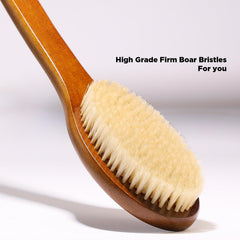 ICANdOIT close-up of natural boar bristles for gentle skin renewal