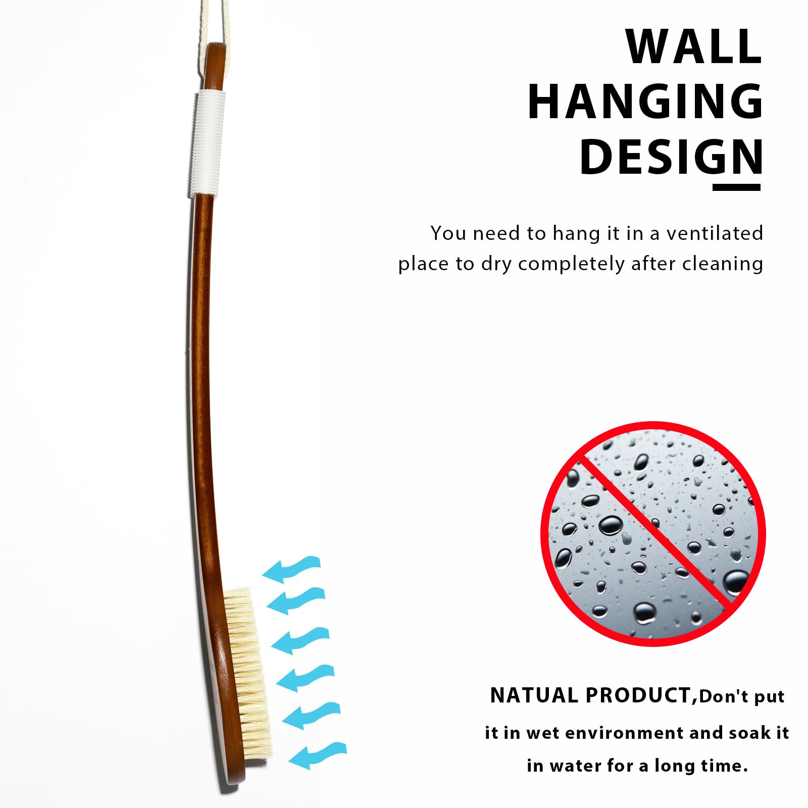 ICANdOIT brush beside hand showing 17.71-inch scale and control