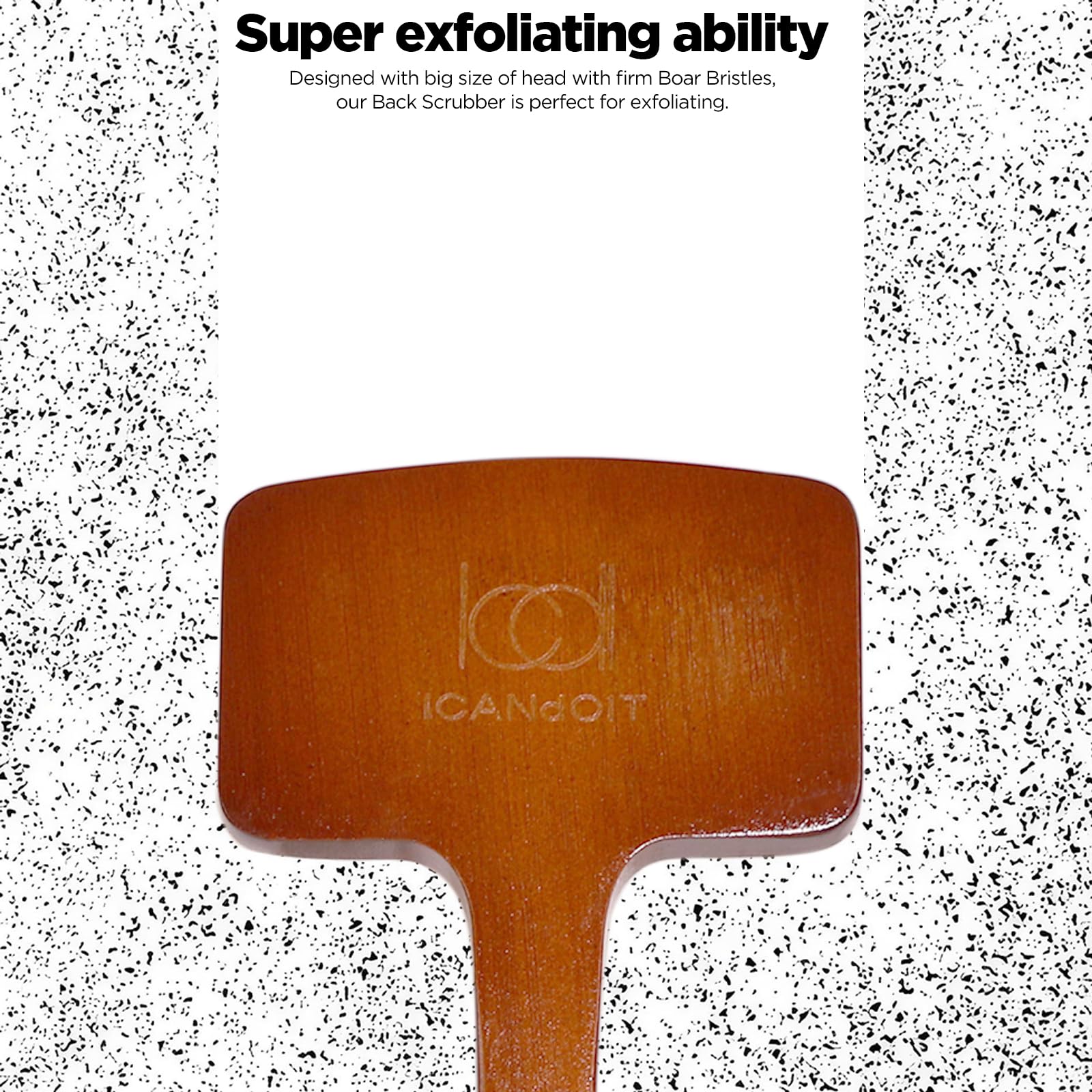 ICANdOIT texture of natural bristles close-up illustrating moderate firmness and durability