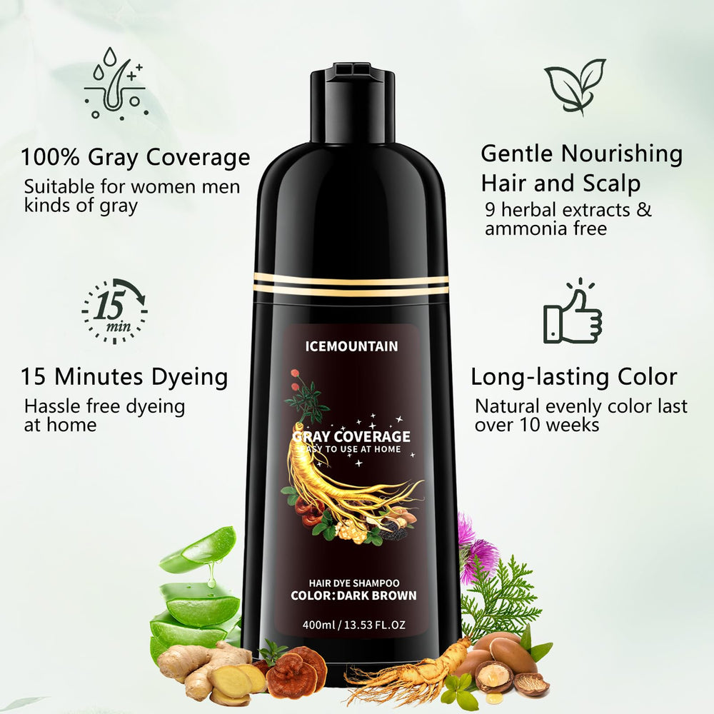ICEMOUNTAIN lather in hand demonstrating easy at-home use and even gray coverage