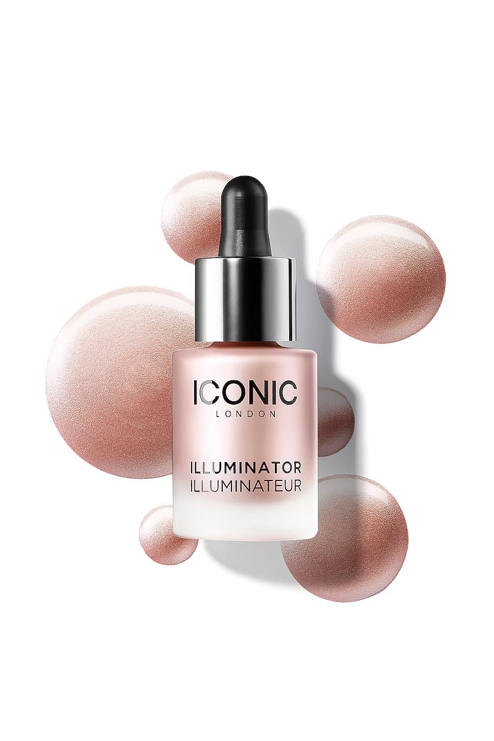 ICONIC LONDON front bottle shot showing gleaming packaging and portable size benefit