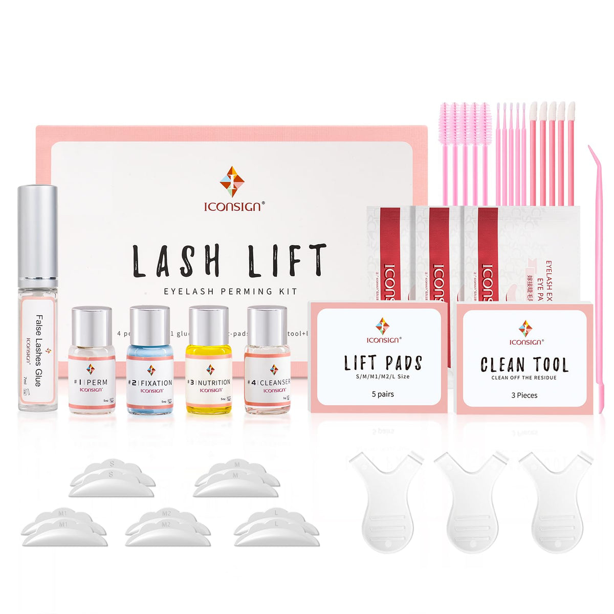 ICONSIGN kit front packaging showing full professional set benefits
