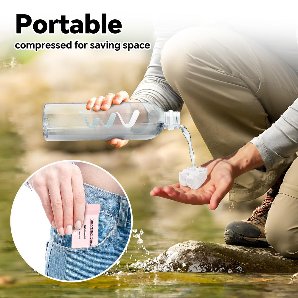 ICOTLE towel used at campsite showing outdoor cleaning benefit