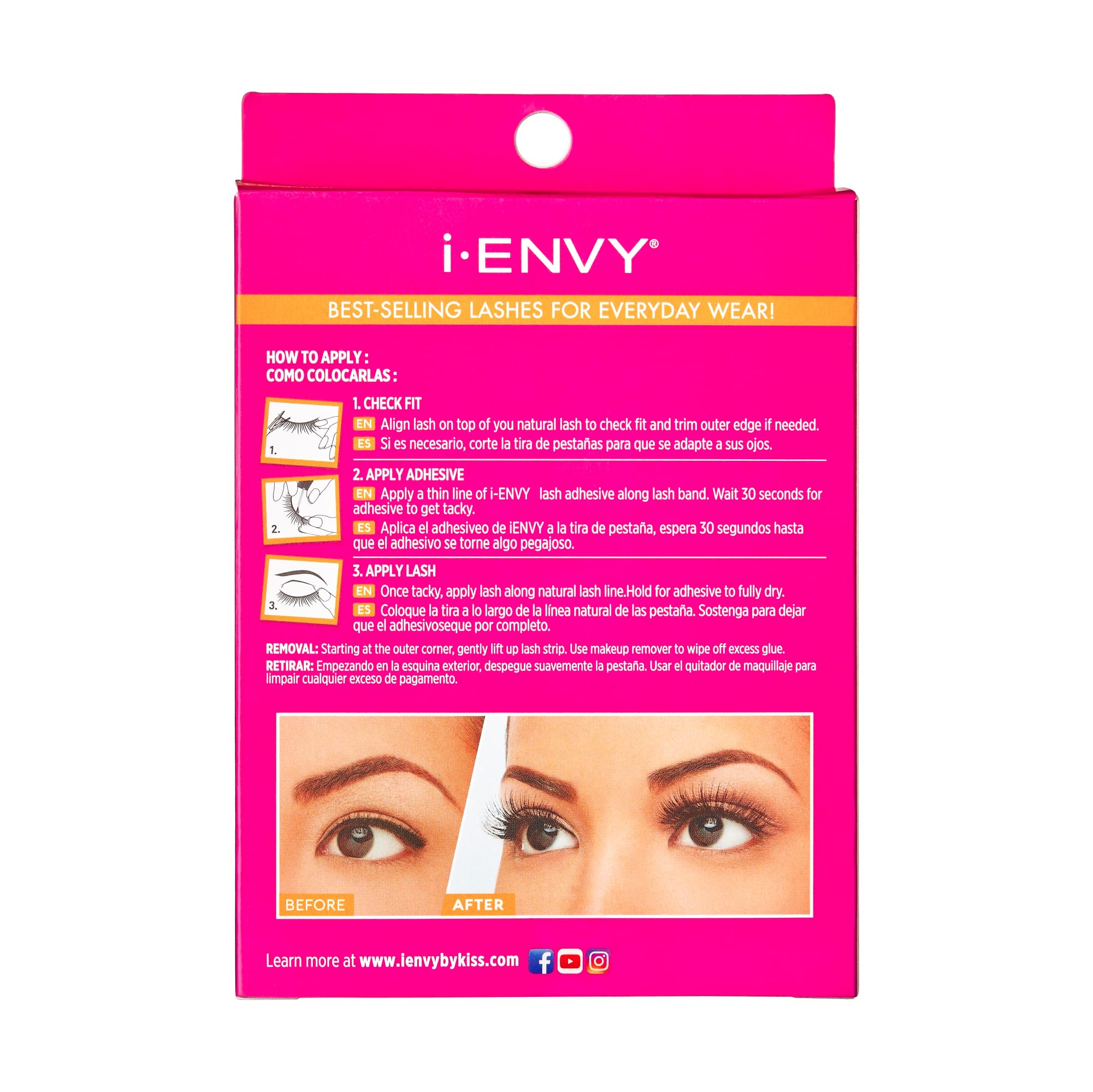 iENVY lashes in cleaning and storage tray ensuring reuse and shape protection benefit