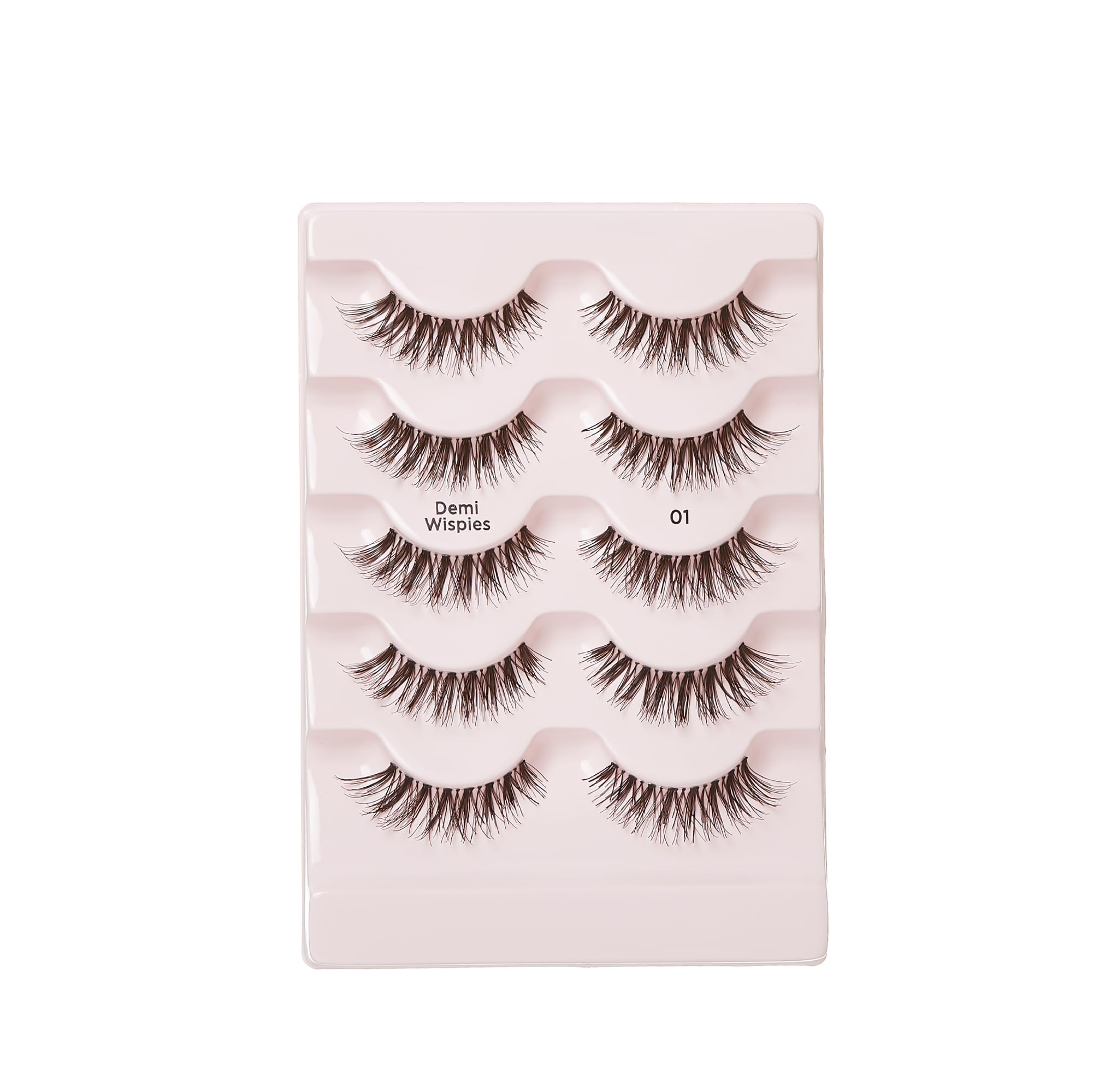 iENVY lashes next to a ruler showing demi length and trim-to-fit convenience benefit