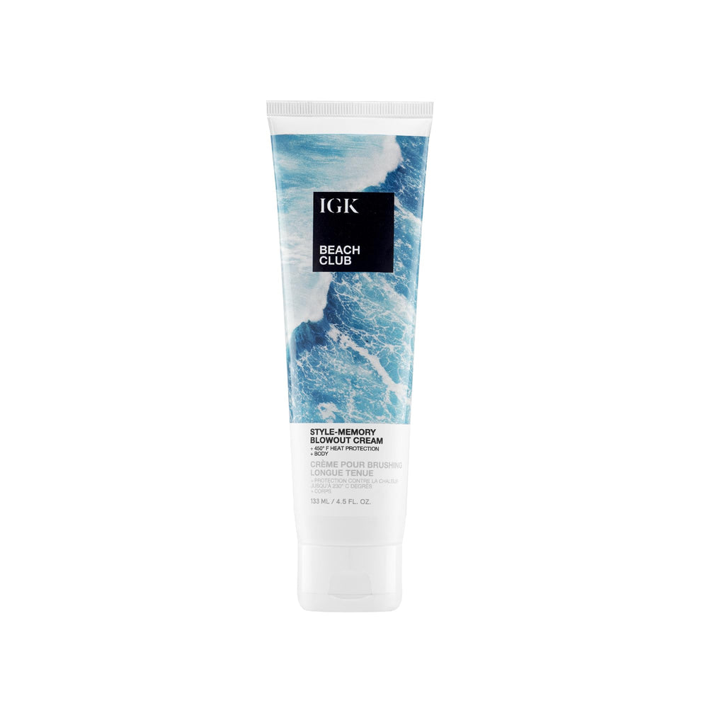 IGK beach club front packaging shows product and volume benefits