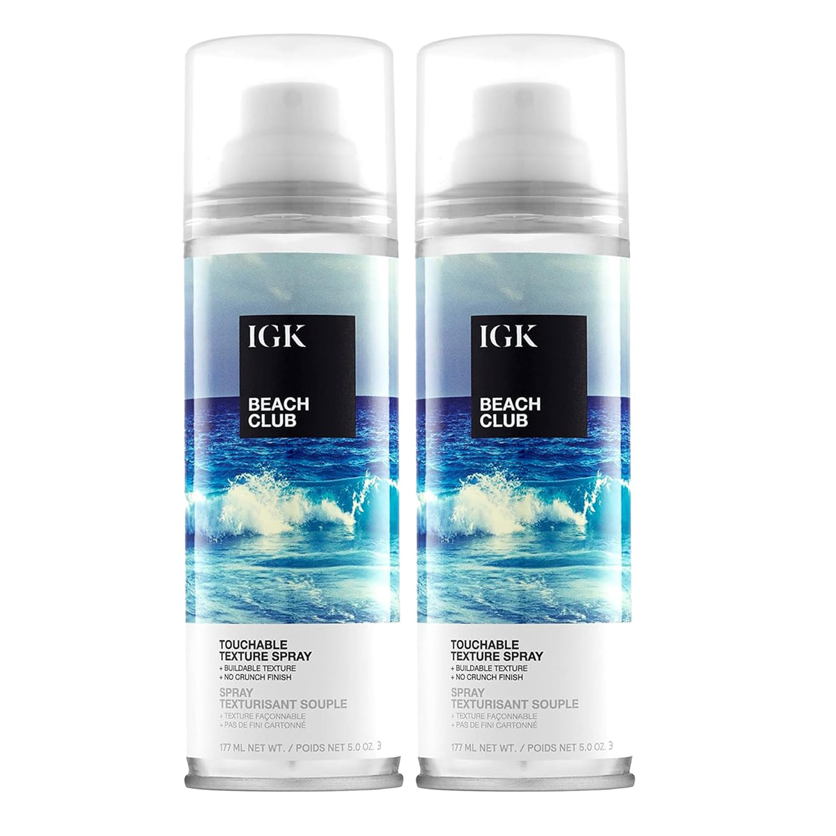 IGK Beach Club front packaging showing sleek cans and brand