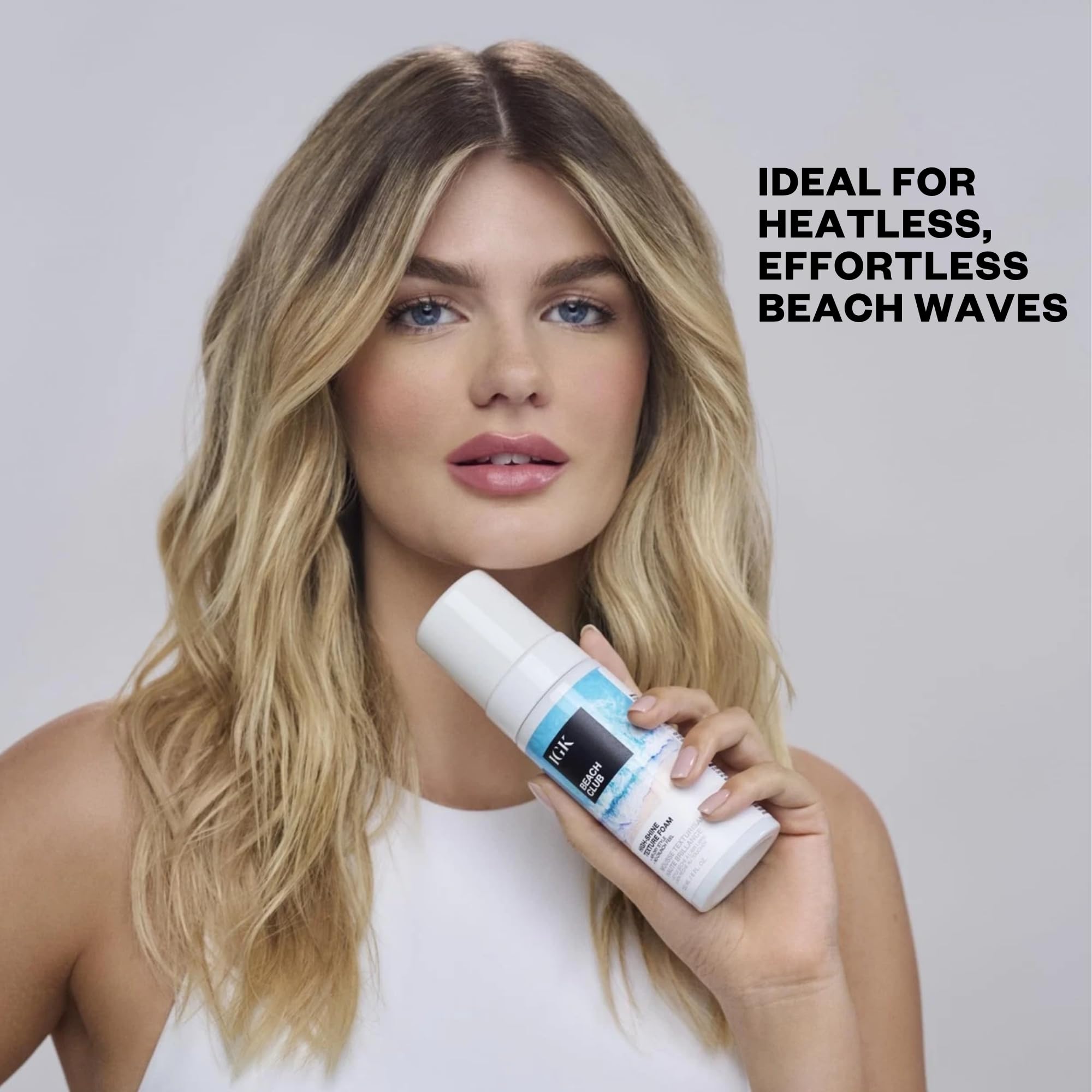 IGK Beach Club stylist demo in salon showing professional, salon-grade results