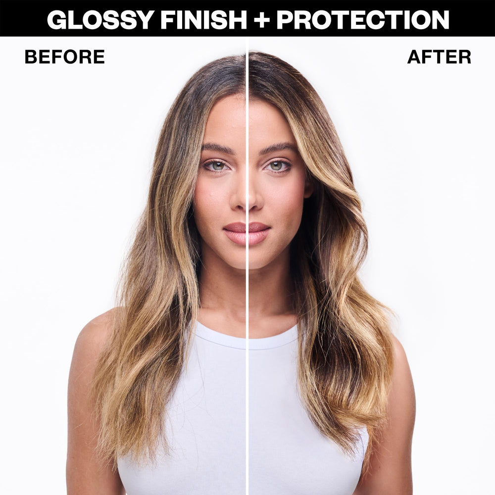 IGK before and after comparison showing enhanced color and shine
