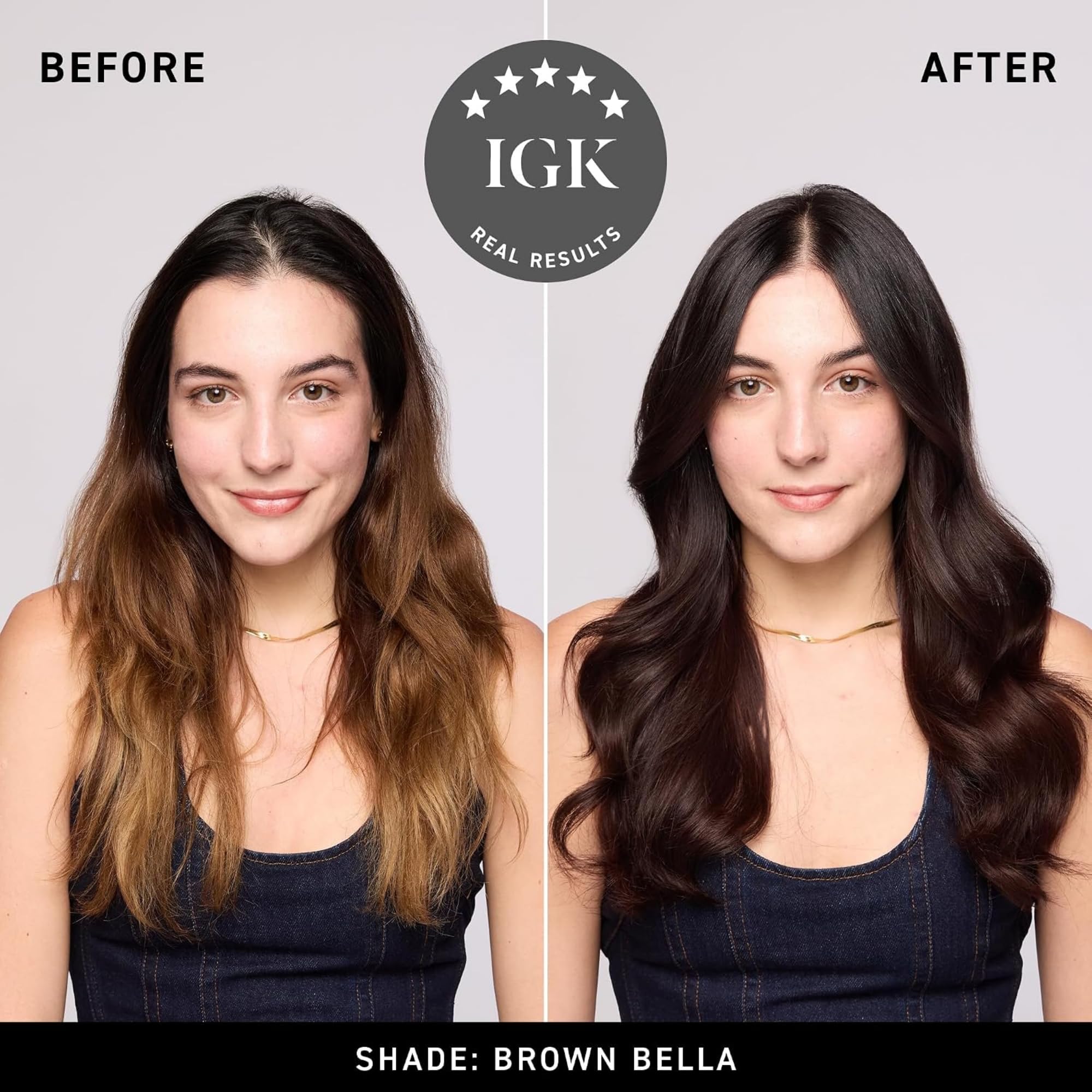 IGK Brown Bella creamy texture close-up demonstrating smooth application benefit