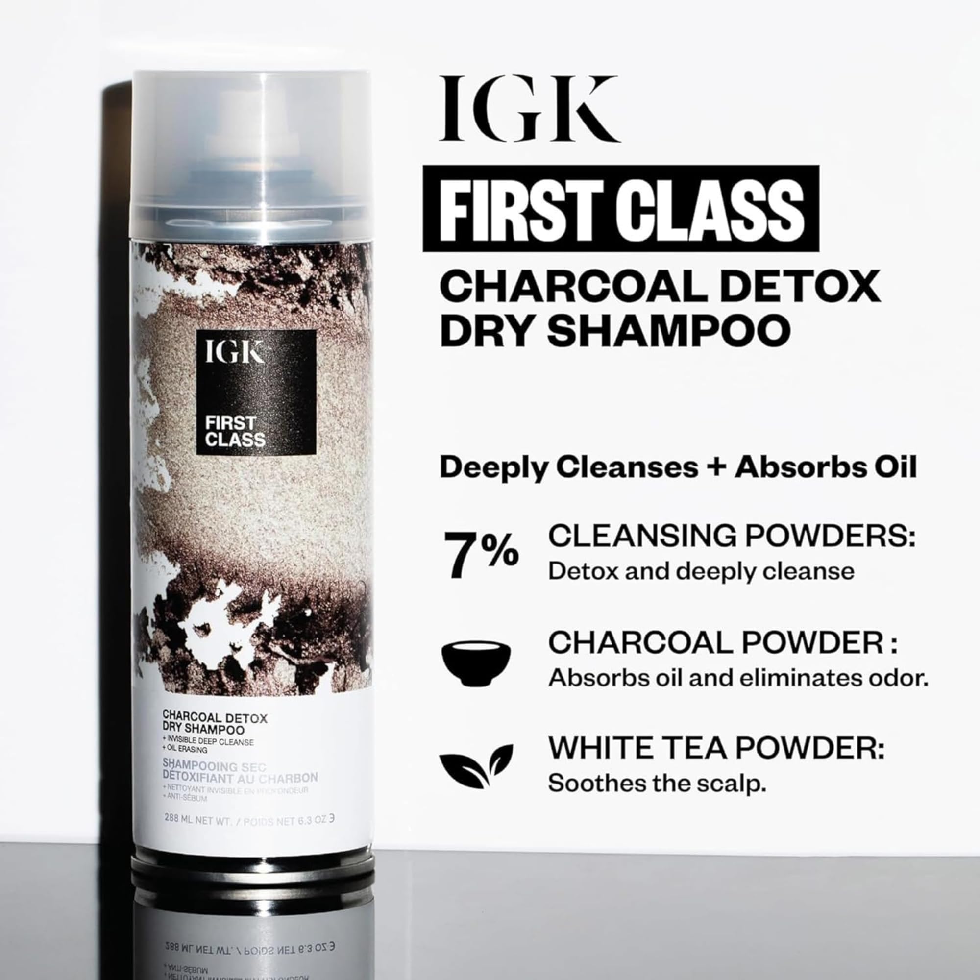 IGK fine spray cloud showing lightweight texture and invisible finish