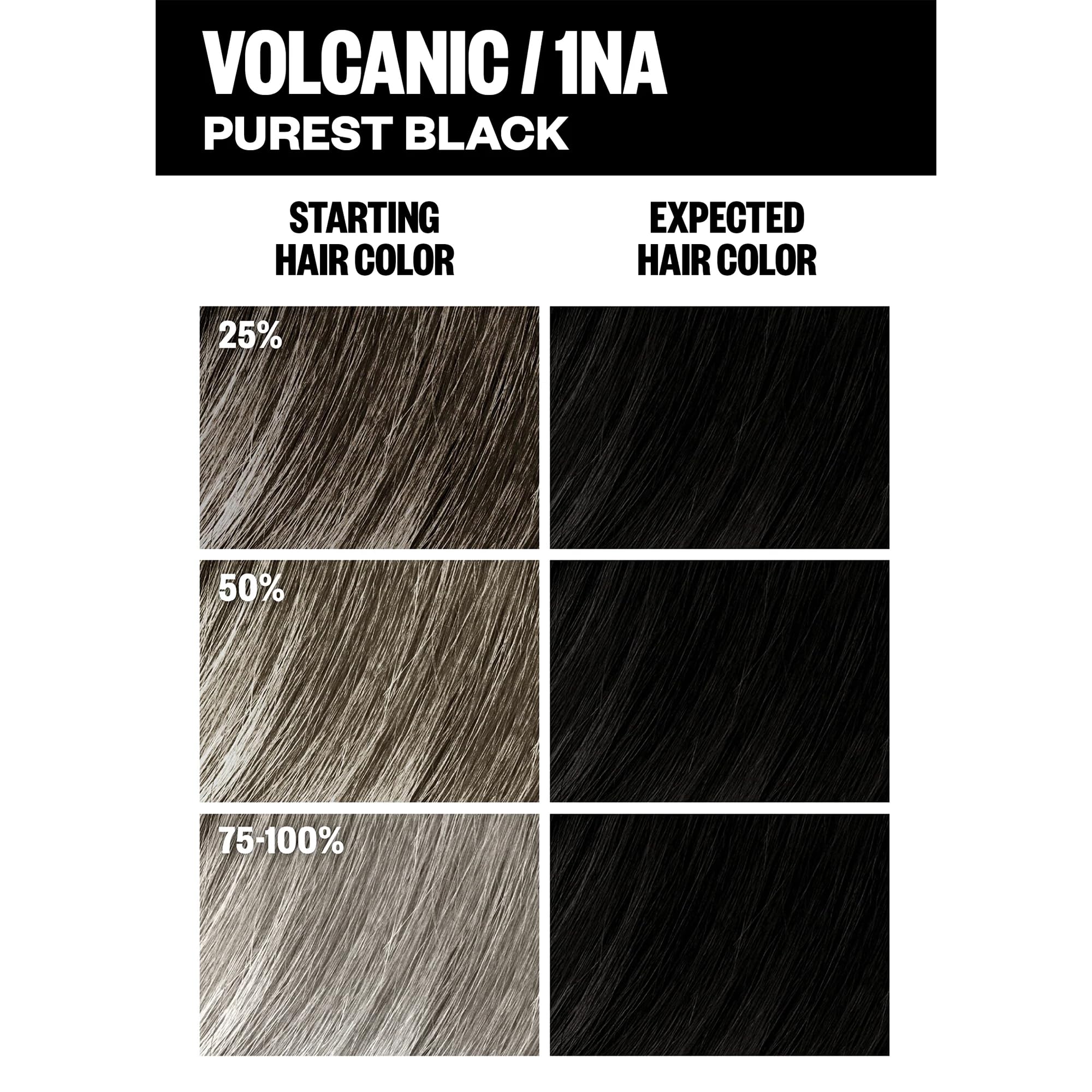 IGK color after photo on model showing deep pure black tone and enhanced shine