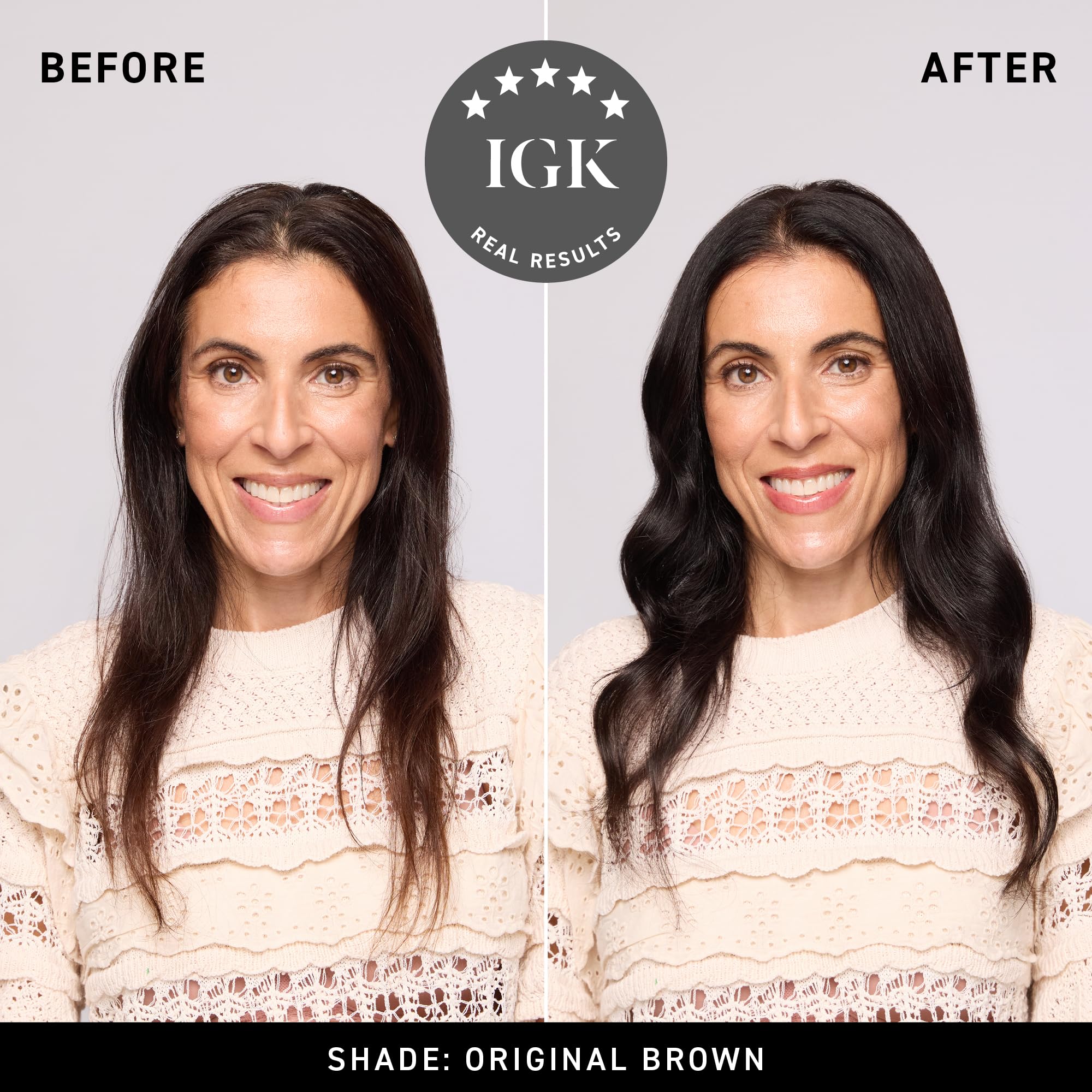 IGK color cream texture close-up showing smooth consistency and easy application