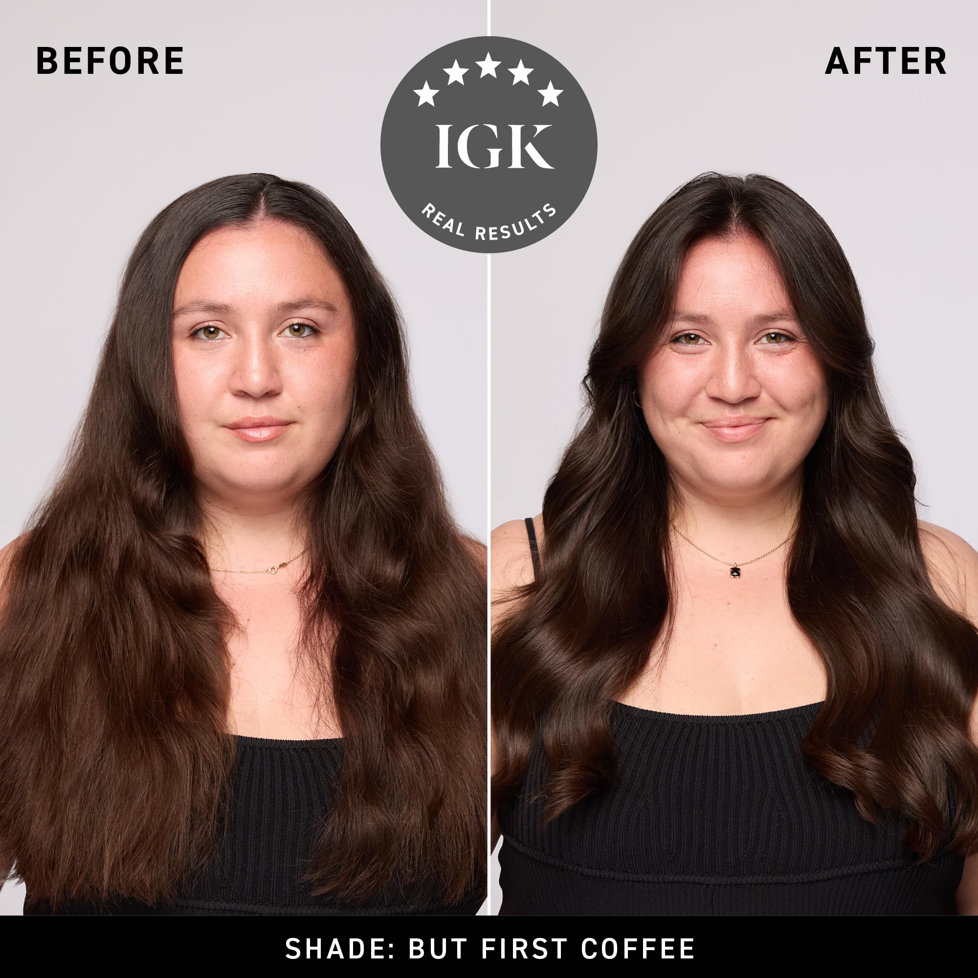 IGK color kit contents arranged to show developer, dye, and instructions for convenience