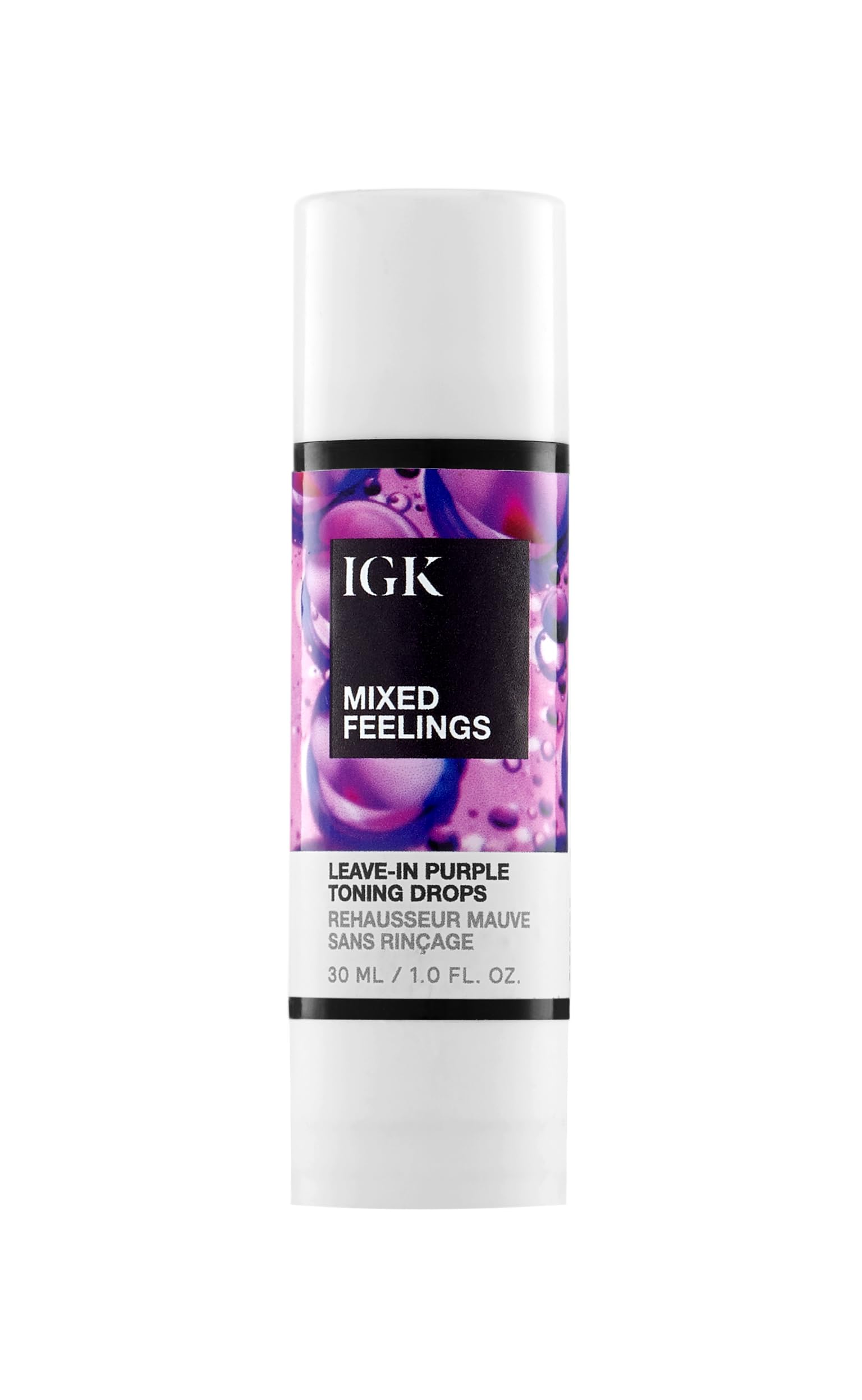 IGK front tube of Mixed Feelings drops showing compact packaging and portability