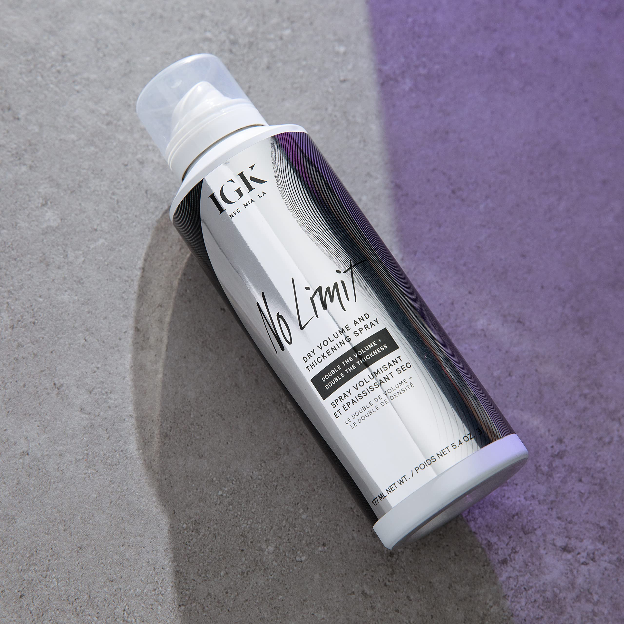 IGK misting on hair texture creating instant airy thickness
