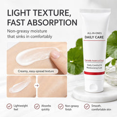 IJSUCJI after application skin showing non-greasy finish and smooth look