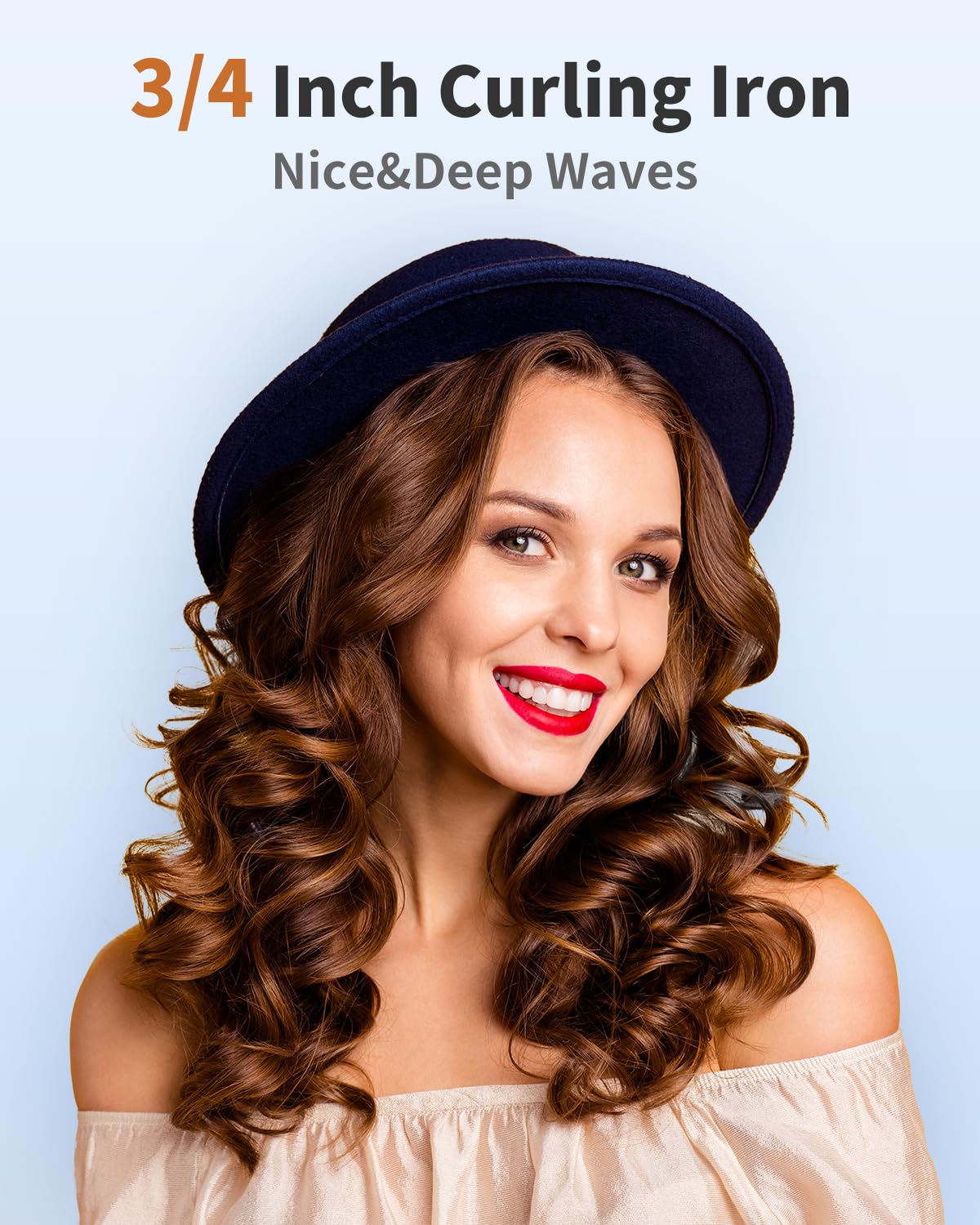 IKV tourmaline ceramic barrel close-up reducing frizz and improving shine