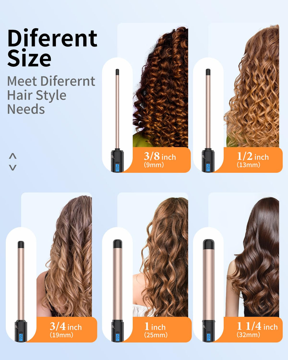 IKV curling wand with travel bag highlighting dual voltage convenience