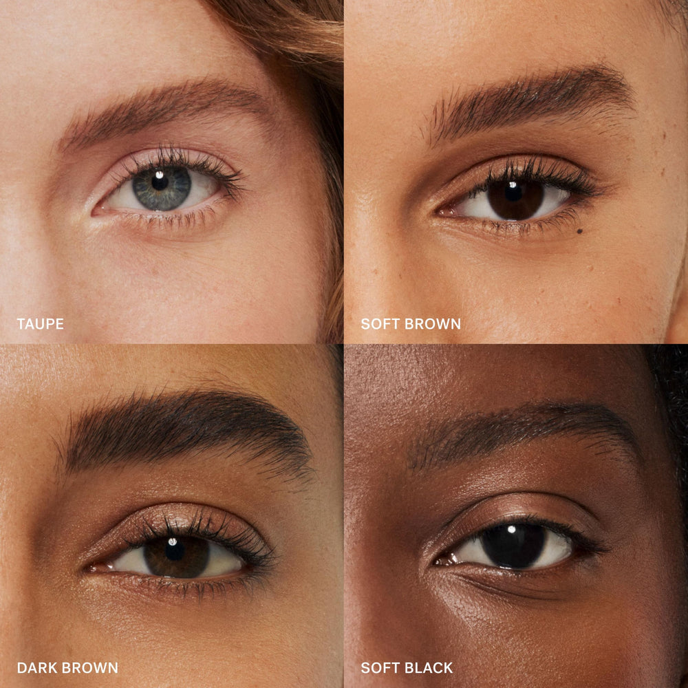 ILIA before and after brows displaying fuller natural-looking arches