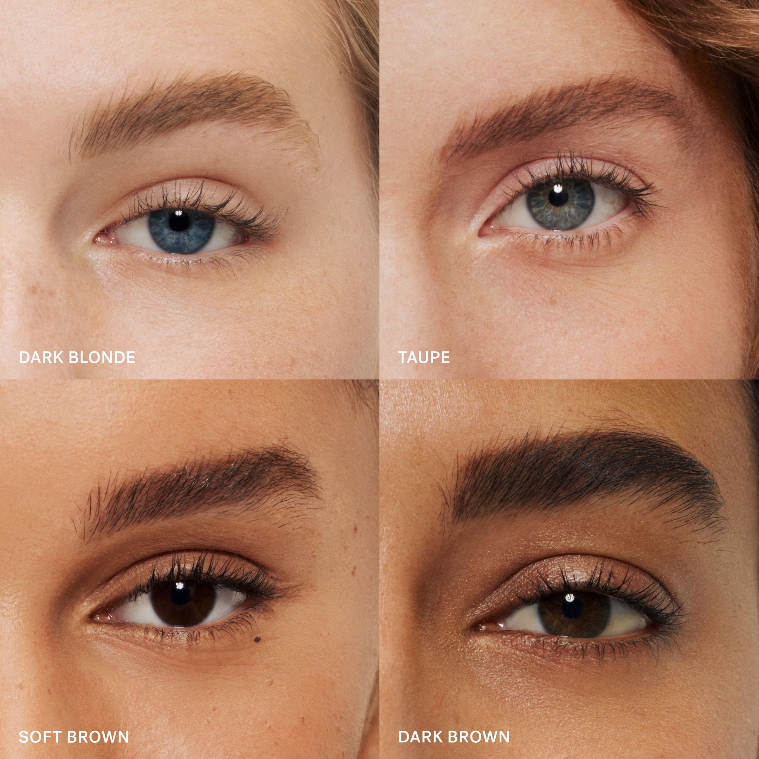 ILIA brow pencil applied on eyebrow showing natural texture and finish