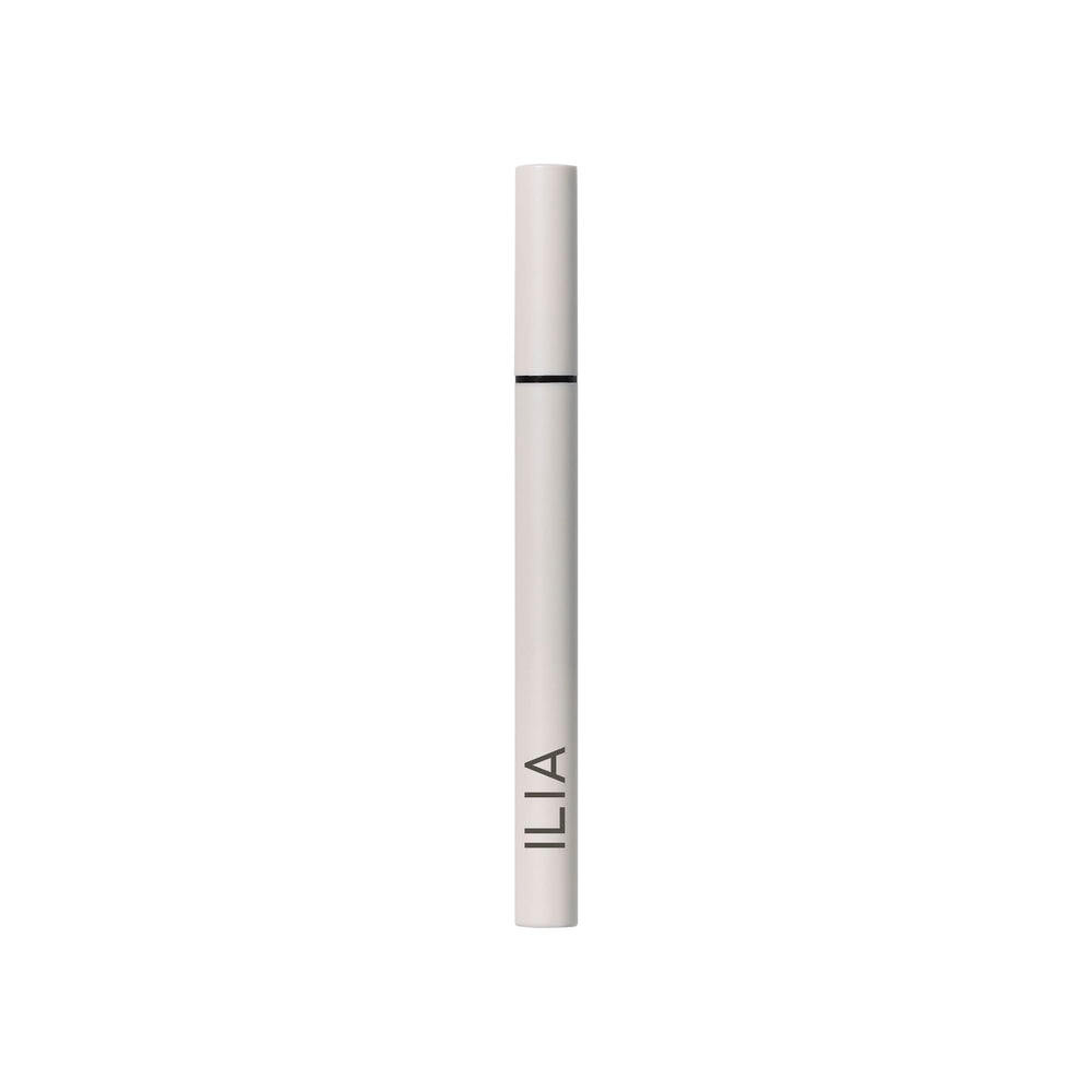 ILIA packaging label detail highlighting clean, vegan formulation benefits