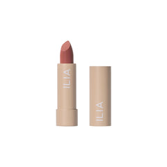 ILIA lipstick front packaging shows shade and sleek design for easy selection